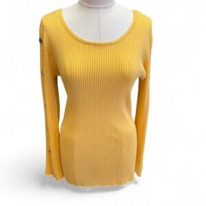 Yellow long sleeve button up